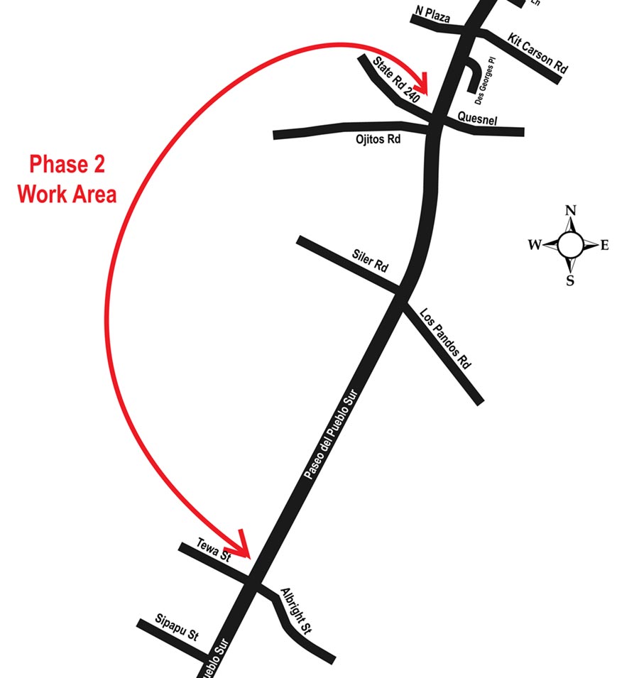 Taos phase two map