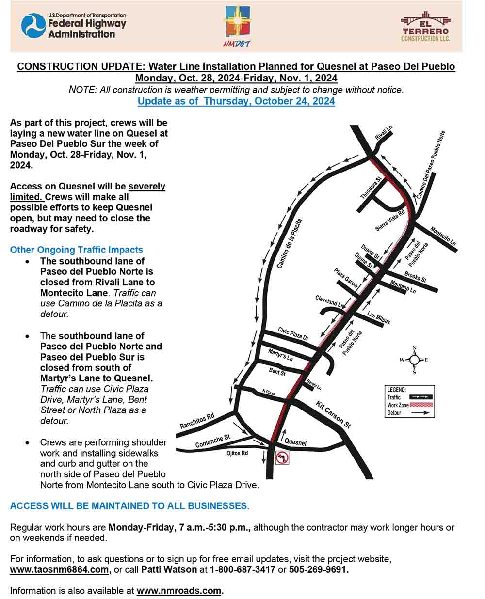Construction Update October 24, 2024